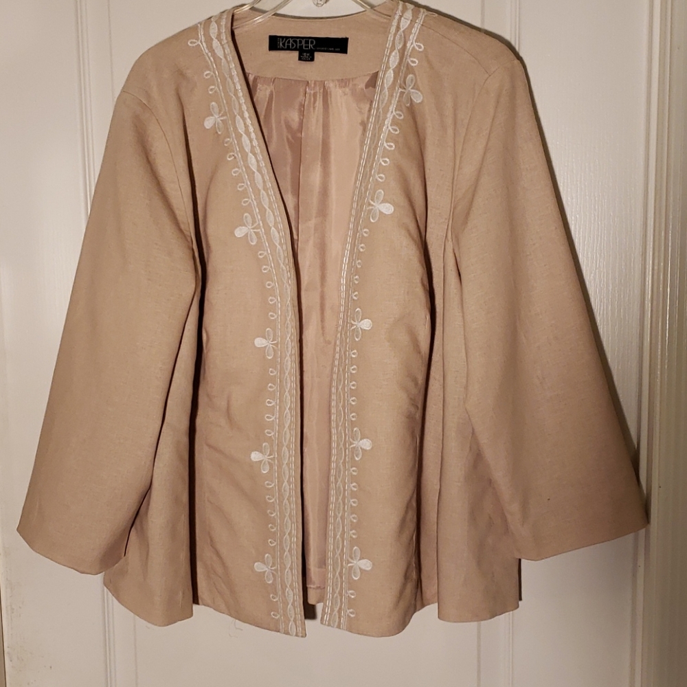 Kasper tan jacket